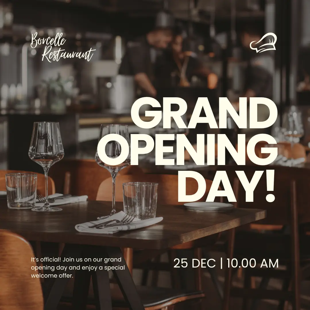 Grand Opening Day
